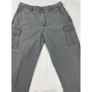 L. L. Bean Men's Gray Cargo Shorts Size 36x32